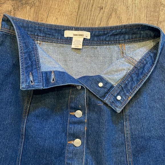 Sans Souci Denim Jean‎ Button Skirt - Picture 5 of 5